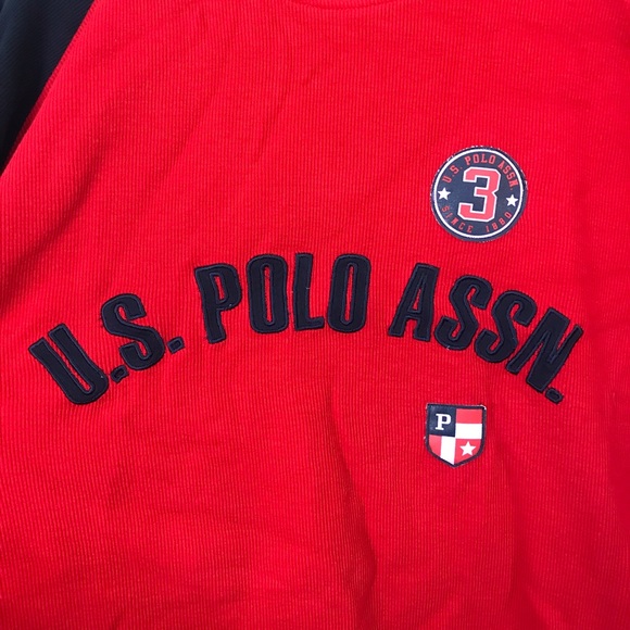 Vintage US Polo Assn cotton crewneck bomber style sweater chest logo and crest - Picture 5 of 8